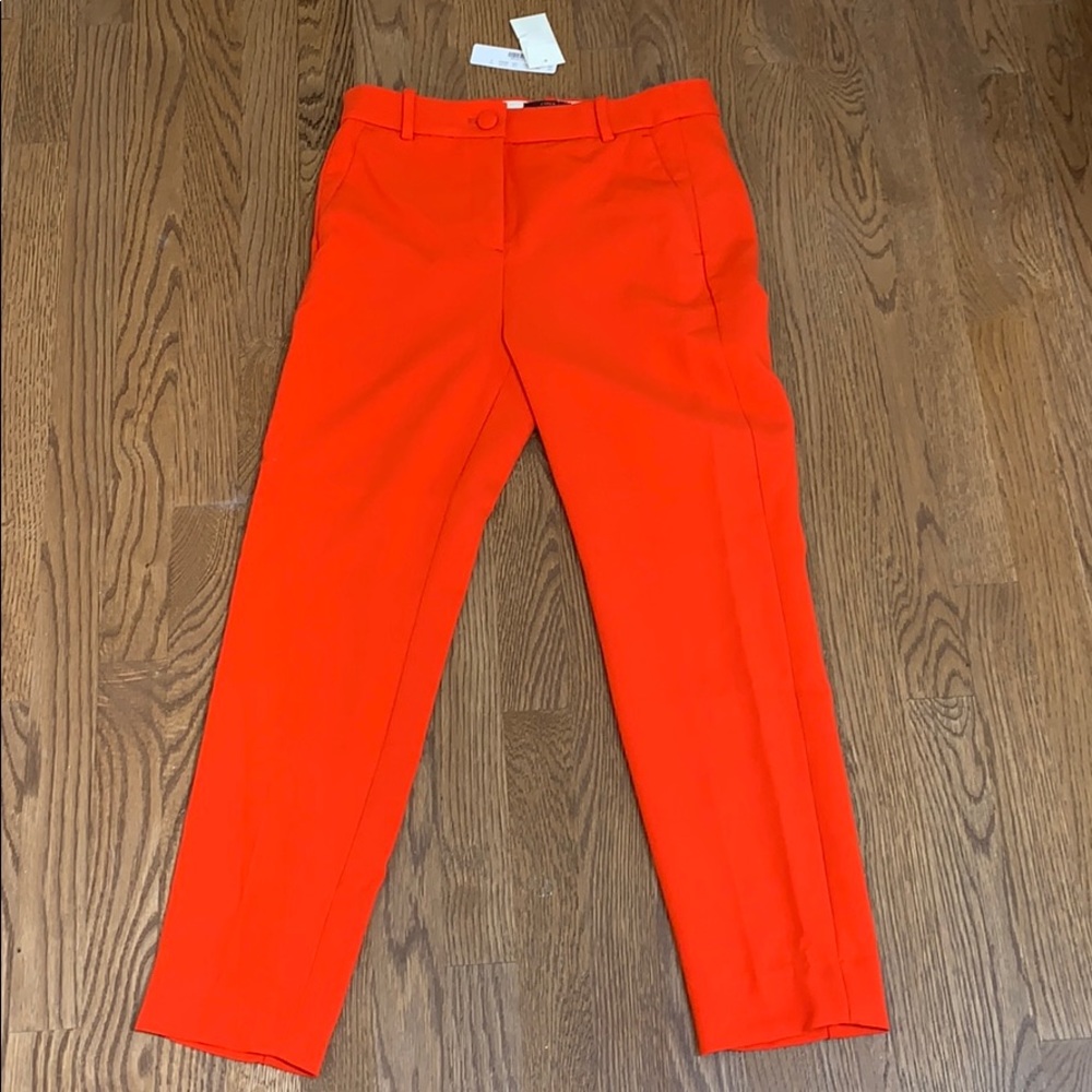 NWT J. Crew high rise Cameron pants in Cerise